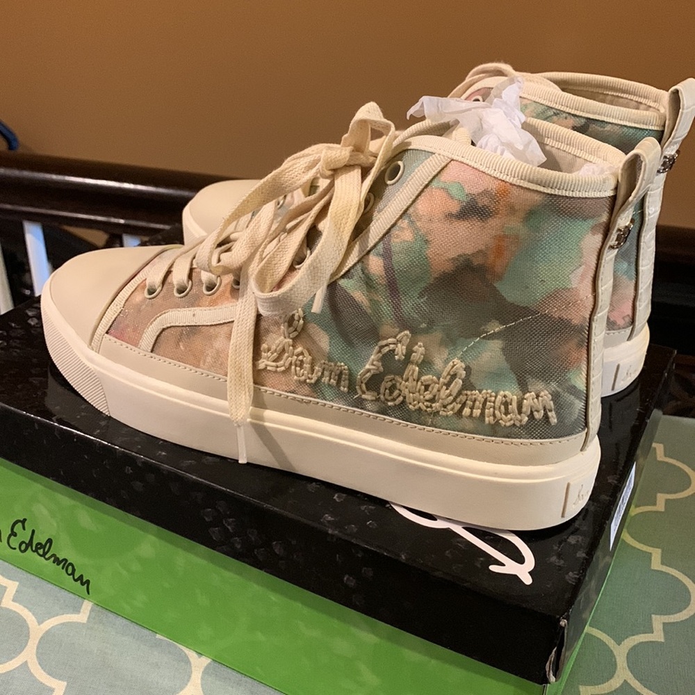 🤍Sam Edelman High Top Sneaker Sz 7.5 *Price reduced for quick sale*